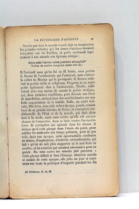 Grandeur et décadence de Rome. V - La République d'Auguste. …