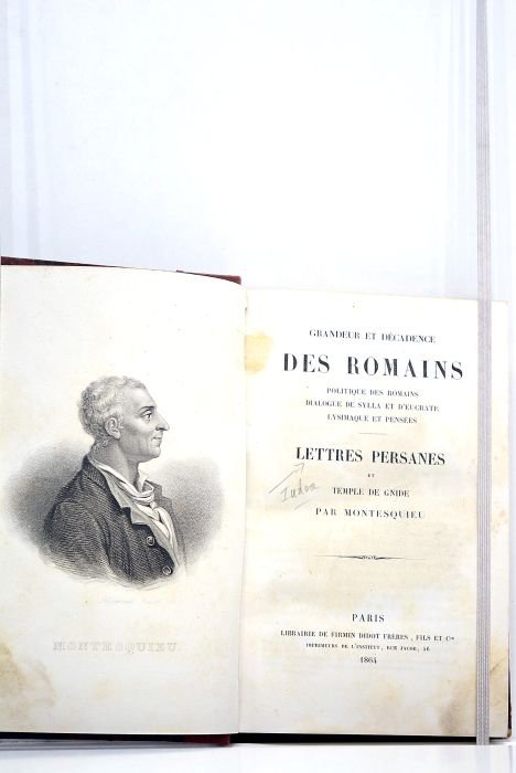 Grandeur et décadence des romains. Politique des romains. Dialogue de …