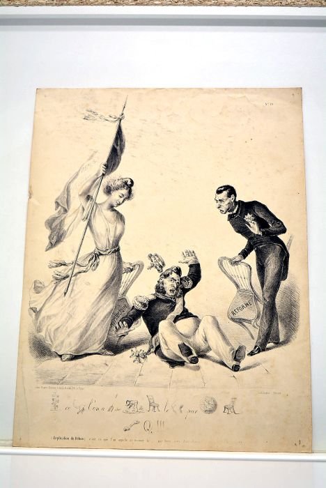 GRAVURE planche Rébus: République et réforme. Planche n·19.