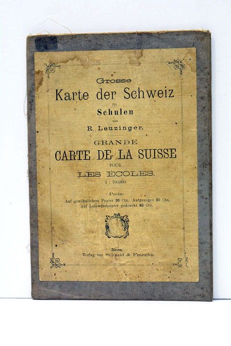 Grosse Karte der Schweiz für Schulen. Grande Carte de la …