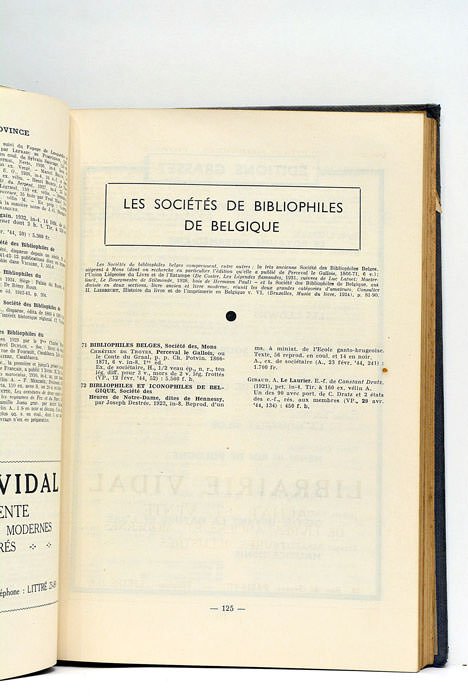 GUIDE DU BIBLIOPHILE ET DU LIBRAIRE (Le). Bibliographie générale des …