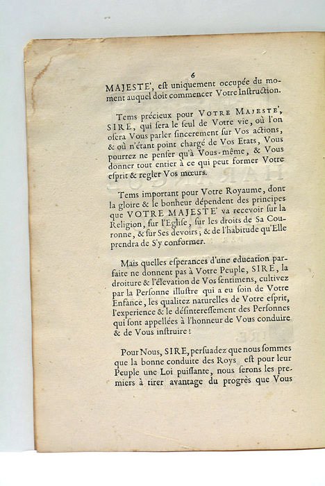 Harangues faites au Roy.