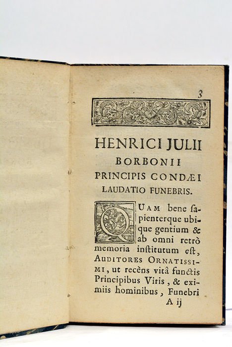 Henrici Julii Borbonii Principis Condaei, primi e regia stirpe principis …
