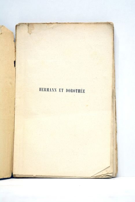 Hermann et Dorothée. Traduction française par B. Lévy, ancien inspecteur …