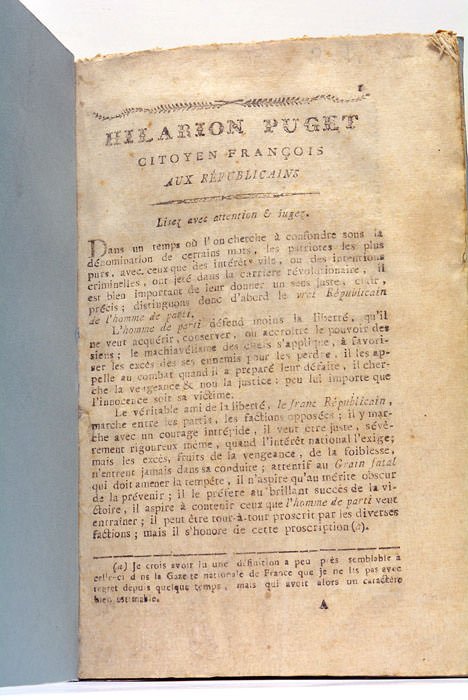 Hilarion Puget, Citoyen François aux Républicains. Lisez avec attention et …