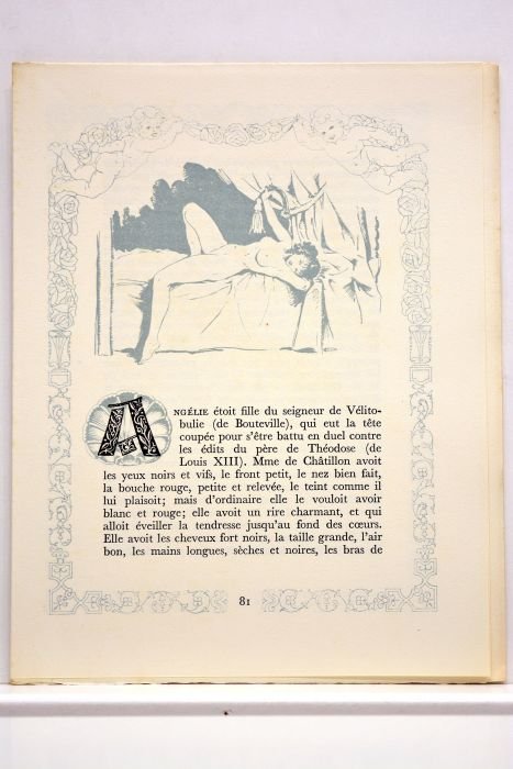 Histoire amoureuse des Gaules. Illustrations rehaussées de pochoirs, bandeaux, cadres, …