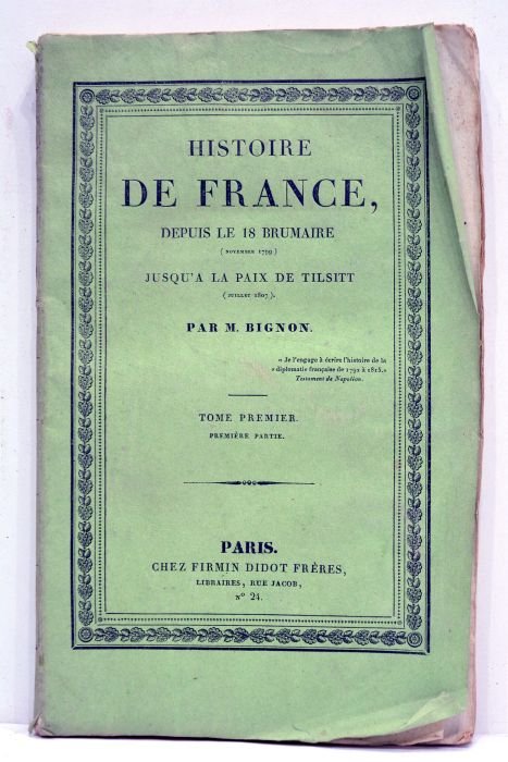 Histoire de France, depuis le 18 brumaire (Novembre 1799), jusqu'à …