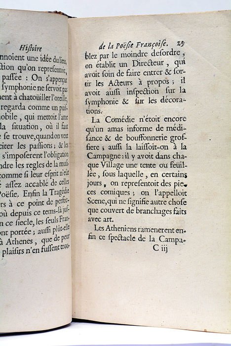 Histoire de la Poësie Françoise.