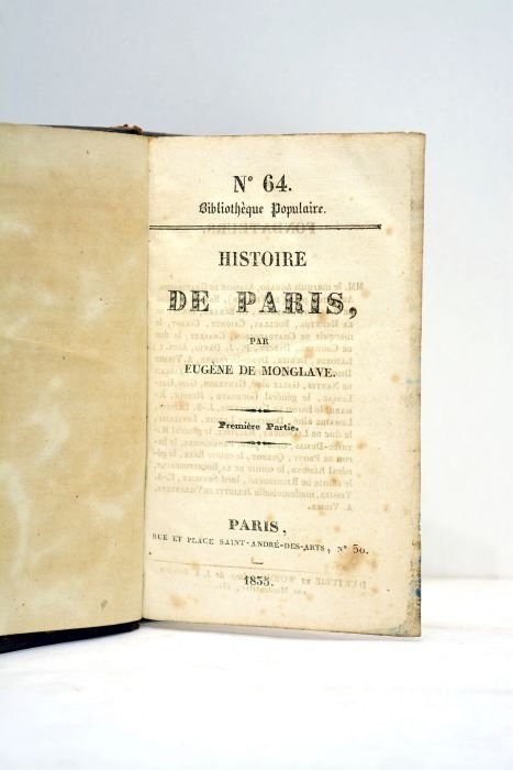 Histoire de Paris. Première partie.