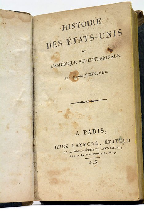 Histoire des Etats Unis de l'Amérique Septentrionale.