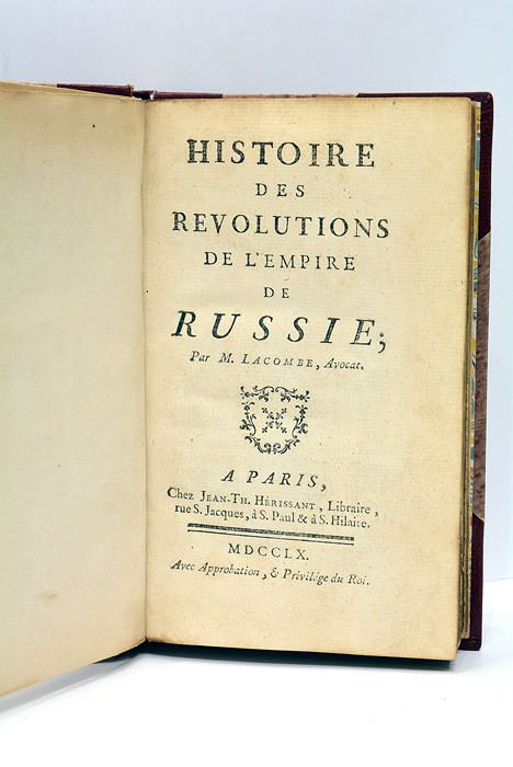 Histoire des Révolutions de l'Empire de Russie.