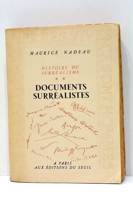 Histoire du surréalisme. Documents surréalistes.