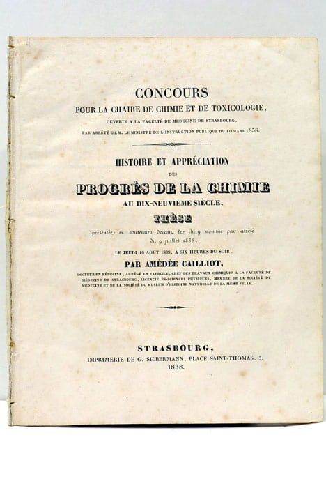 Histoire et Appréciation des Progrès de la Chimie au dix-neuvième …