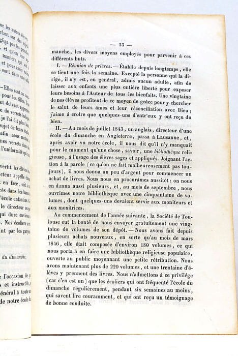 Histoire et Organisation d'une Ecole du Dimanche, avec quelques conseils …