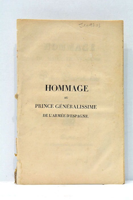 Hommage du Maire de Vendôme au Prince Généralissime de l’Armée …