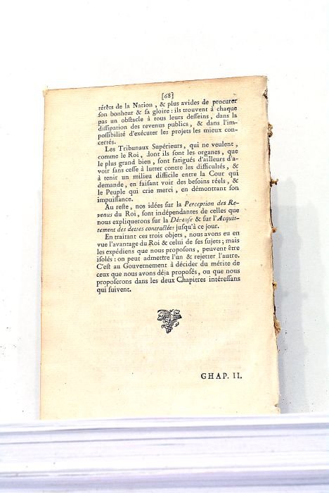 Idées d'un Citoyen sur l'Administration des Finances du Roi.