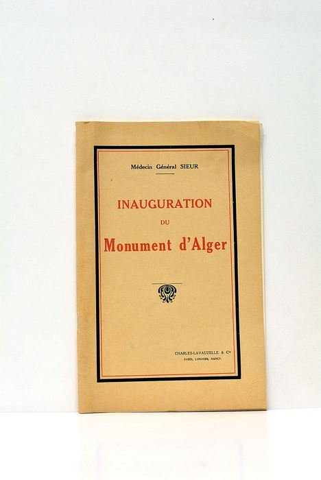 INAUGURATION DU MONUMENT D'ALGER.