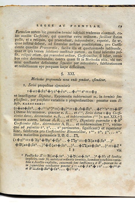 Infinitinomii dignitatum Exponentis Indeterminati. Historia, Leges ac Formulae. Accessit Methodus …