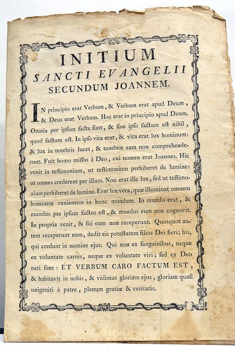 INITIUM SANCTI EVANGELII Secundum Joannem.