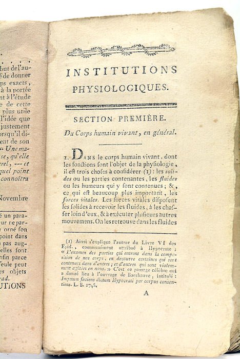 Institutions physiologiques.