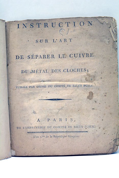 INSTRUCTION sur l'Art de Séparer le Cuivre du métal des …