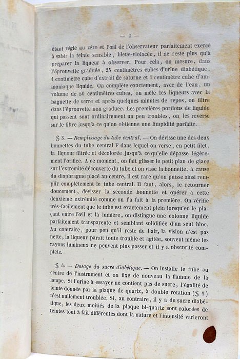 Instruction sur l'usage du diabétométre. Instrument destiné à mesurer le …