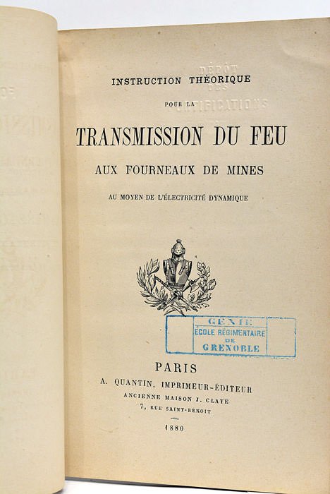 INSTRUCTION Théorique pour la Transmission du Feu aux Fourneaux de …