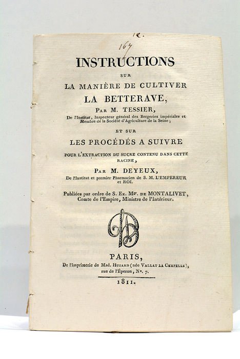 Instructions sur la manière de cultiver la betterave. Et sur …