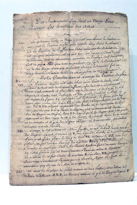 INSTRUMENS (Des) qui sont en uzage (sic) pour observer les …