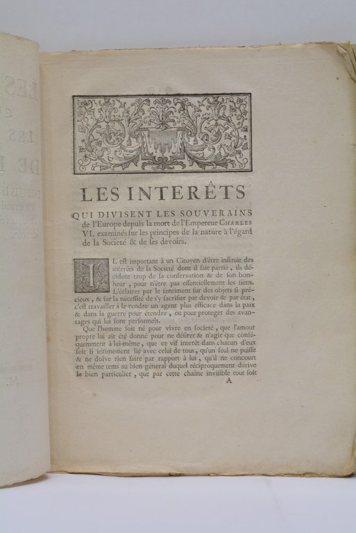 INTERÊTS (LES) QUI DIVISENT LES SOUVERAINS DE L'EUROPE, DEPUIS LA …