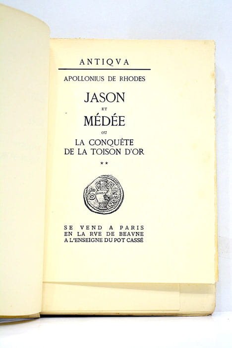 Jason et Médée ou la conquête de la Toison d'Or.