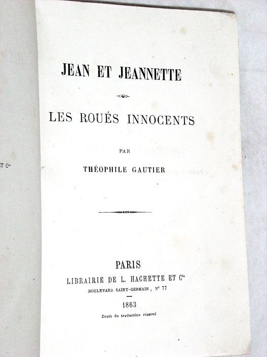 Jean et Jeannette. Les Roués Innocents.