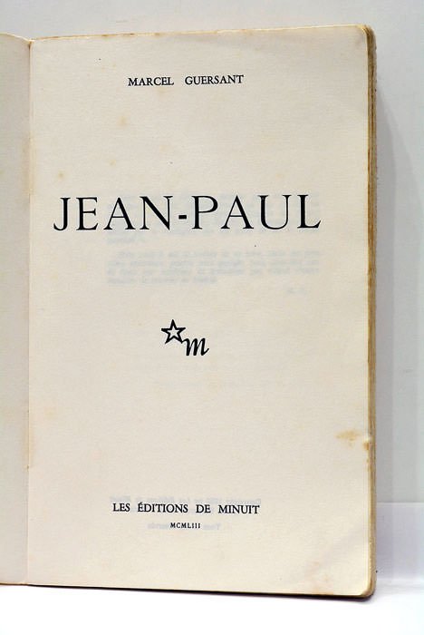Jean-Paul. Roman.