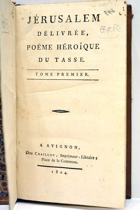 Jérusalem délivrée, poëme héroïque.