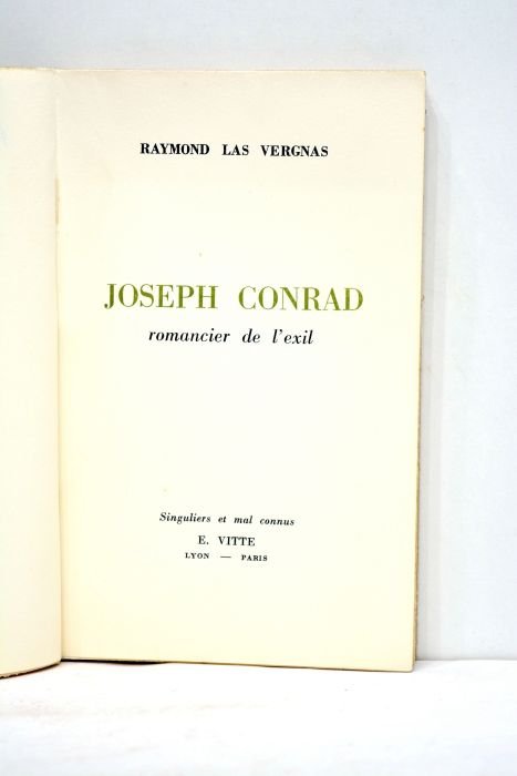 Joseph Conrad, romancier de l'exil.