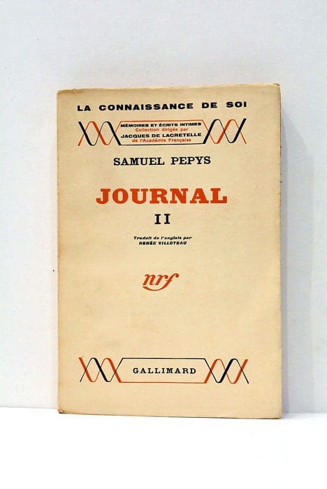 Journal (1660-1669). Tome II. Traduit de l'anglais par Renée Villoteau.