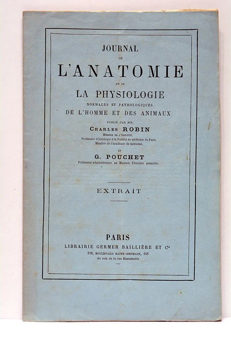 Journal de l'Anatomie et de la Physiologie normales et pathologiques …