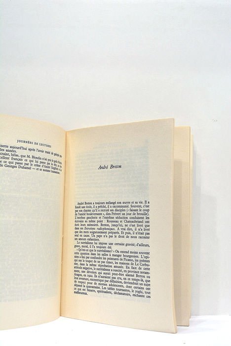 Journées de lectures. Préface de Marcel Jouhandeau.