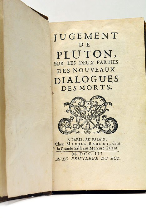 Jugement de Pluton sur les deux parties des Nouveaux Dialogues …