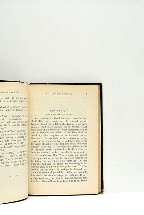 Kept in the dark. A novel.