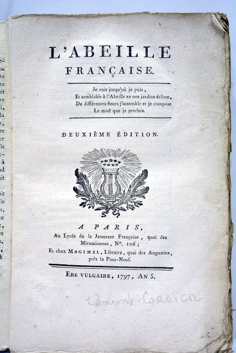 L'Abeille franc¸aise. Deuxième édition.