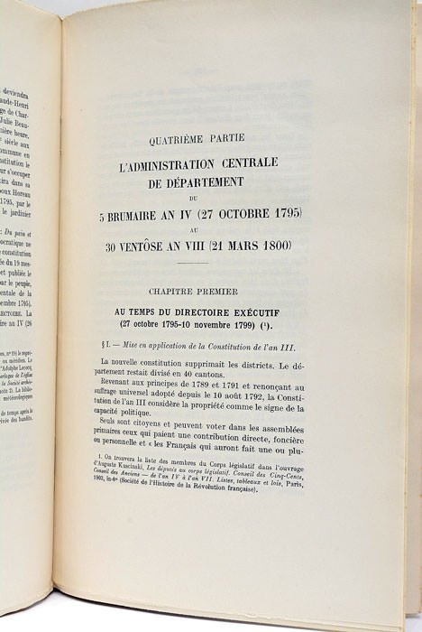 L'administration du département d'Eure-et-Loir pendant la Révolution. La législation. Les …