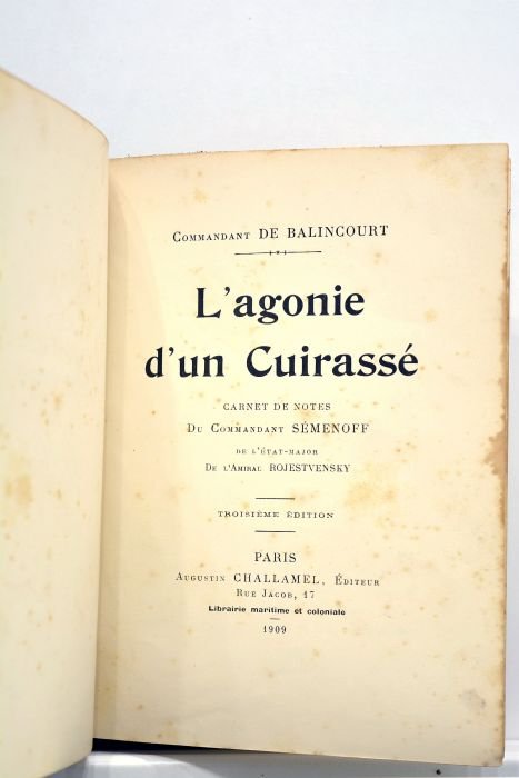 L'agonie d'un cuirassé. Carnet de notes du Commandant Sémenoff de …