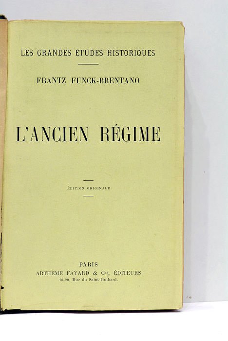 L'Ancien Régime.