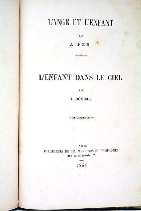 L'ange et l'enfant. L'enfant dans le ciel.
