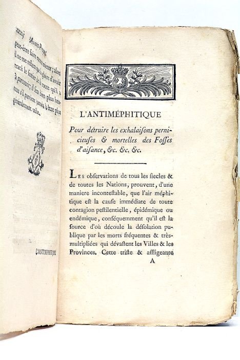 L'Antiméphitique ou Moyens de détruire les Exhalaisons pernicieuses et mortelles …