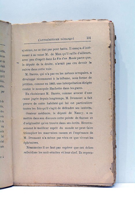 L'Antisémitisme démasqué. Étude sociale, politique et économique par un Catholique.