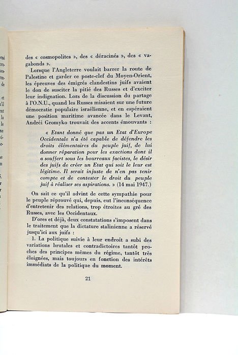 L'Antisémitisme Stalinien.