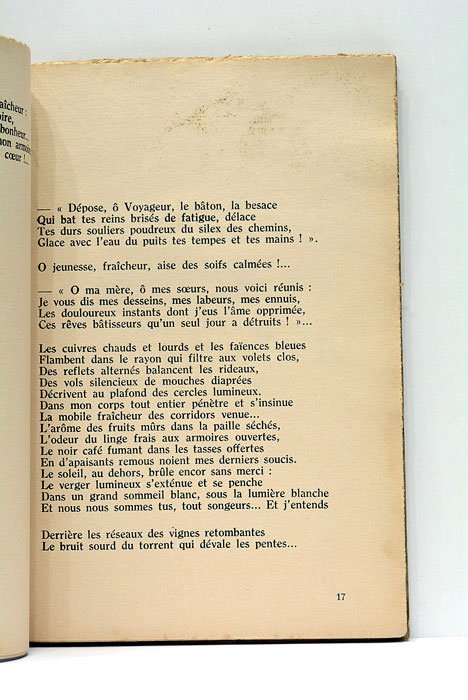 L'Armoire aux coings dorés. Poésies.