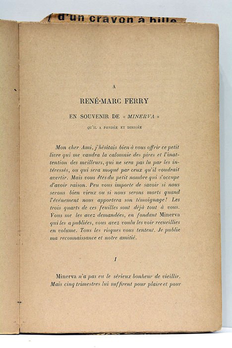 L'Avenir de l'Intelligence. Auguste Comte. -- Le Romantisme Féminin. -- …